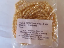 Sealed bag (strand) 600 Czech. Glass Baroque  Pearls 6.5x4.5mm Creamrose