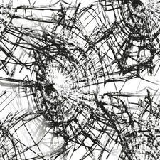 Shattered Glass 21 - 18"x46" Hydrographic Film Hydro Dipping