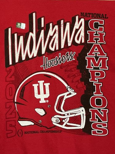 Indiana Hoosiers 🏈 FOOTBALL 2025 National Champions Perfect Season sz L new NWT
