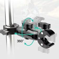 Camera Mount Adapter Motorcycle Handlebar Clip Crab Clamp For Camera Gopro LED