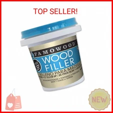 FamoWood 40042126 Latex Wood Filler - 1/4 Pint, Natural