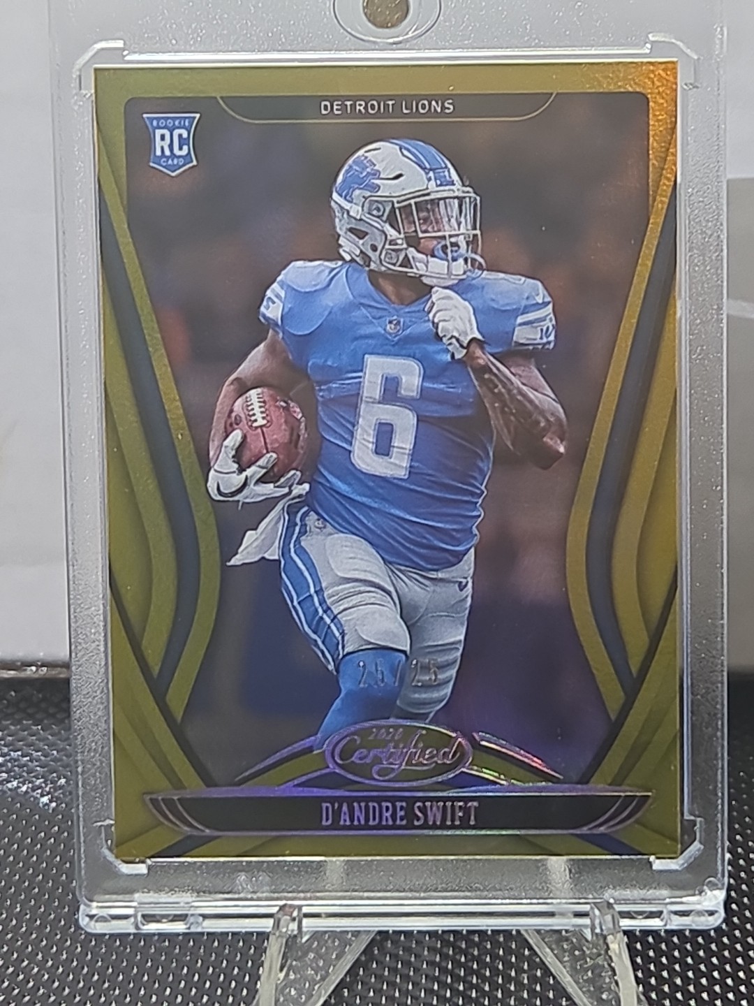 2020 Panini Certified Rookies D'Andre Swift #109 Mirror Gold /25 (RC)