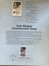 USPS Souvenir Page 2211 Duke Ellington Jazz Great 