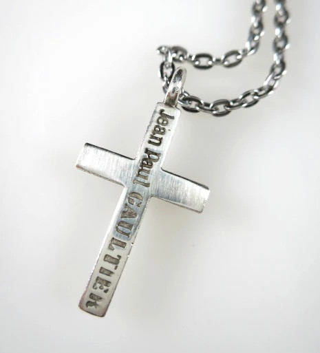 Jean Paul Gaultier Silver Cross Necklace Unisex Used B | eBay