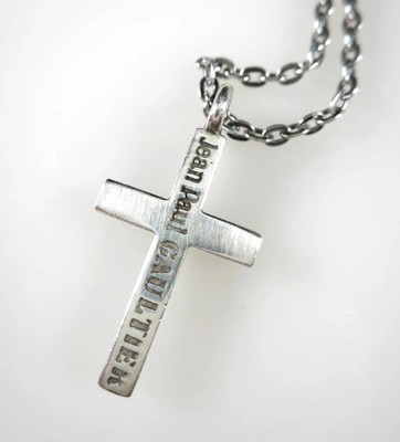 Jean Paul Gaultier Silver Cross Necklace Unisex Used B | eBay