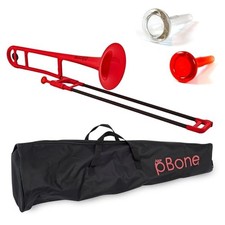pBone Bb Plastic Trombone - Lightweight pInstruments Design with Ergonomic Gr...