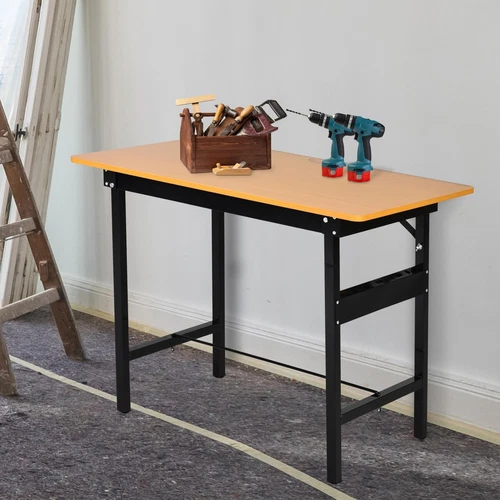 Werkbank klappbar Werktisch linierter Arbeitstisch Werkstatteinrichtung Stahl  - Bild 1 von 6