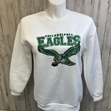 VINTAGE PHILADELPHIA EAGLES CREWNECK SWEATSHIRT 90s Adult Size Small. T1