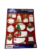 NEW Universal Studios Earl the Squirrel Holiday Gift Tag Stickers• 24 Stickers