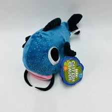 Bark Box M-L Catfish Claude Plush Dog Toy Crinkle Squeaker Treat Trap New