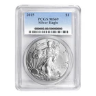 2015 $1 1-oz American Silver Eagle PCGS MS69 Blue Label
