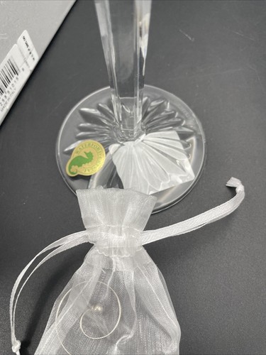 Waterford Snowflake Wishes Courage 2nd Edition Champagne Flute NIB with Charm - Picture 5 of 7