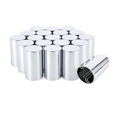 33mm x 3 1/2" Lug Nut Cover ABS Chrome Plastic Cylinder Nut 20 3 1/2" Chromed