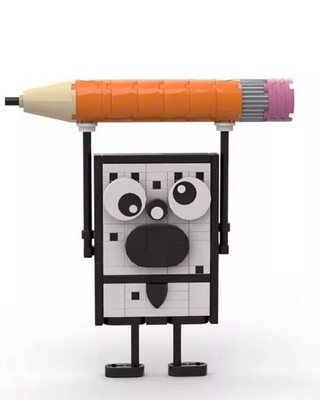 SpongeBob DoodleBob Building Block Set 83pcs with Pencil Frankendoodle