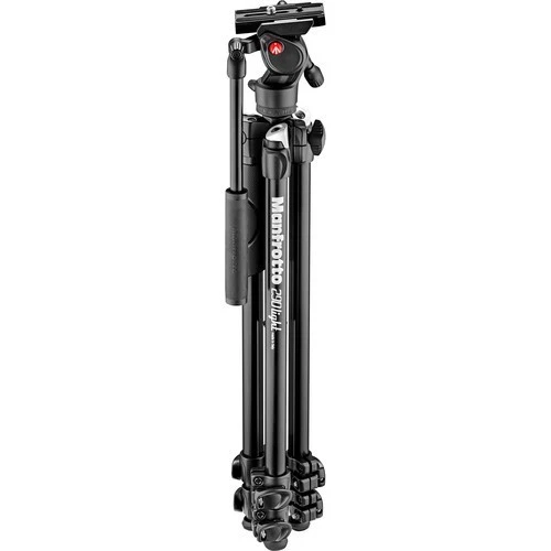 Manfrotto 290 Light 2-Stage Aluminum Tripod with Befree Live Fluid Video Head - Image 2 of 4