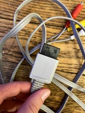 Official Nintendo Wii Composite Audio Video AV Cable RVL-009 OEM Used