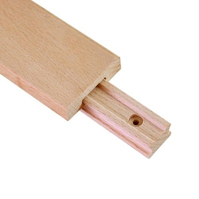 Wax Coated 18 Inches Wood Drawer Slide, 18Inch-1pc, Hardwood Beech 1 Pack 