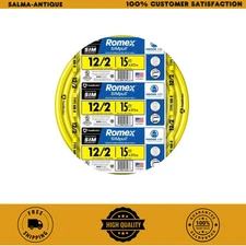 Southwire 15 ft. 12/2 Solid Romex SIMpull CU Type NM-B W/G Wire