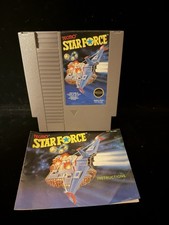 NES Nintendo Star Force Tecmo Game Cartridge + Instruction Manual Tested