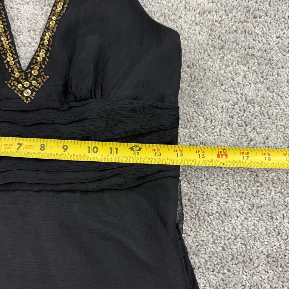 Antigo Vestido Y2K Signature By Robbie Bee 10P Fada Grunge Caprichoso Babydoll Seda - Imagem 4 de 4