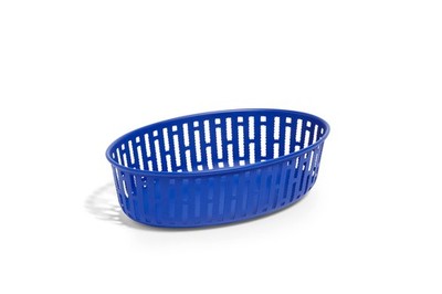 Hay Panier Oval Bread Basket 25cm Blue Dishwasher Safe Kitchen Storage