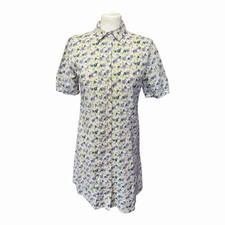 Ichi Stunning Summer Dress Floral 100% Cotton XS UK6 EU34 Excellent  Collared