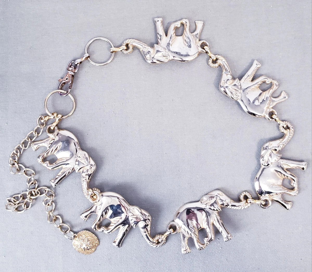 Vtg 80s Motion East Silver Tone Waist Chain Belt Belly Dance Belt Silver Tone Metal, Kuchi Belt, Chain Waist  main image 2