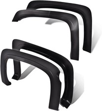 Black Wheel Fender Flares for Chevy Silverado 1500 2007-2013 fleetside 5'8" Bed