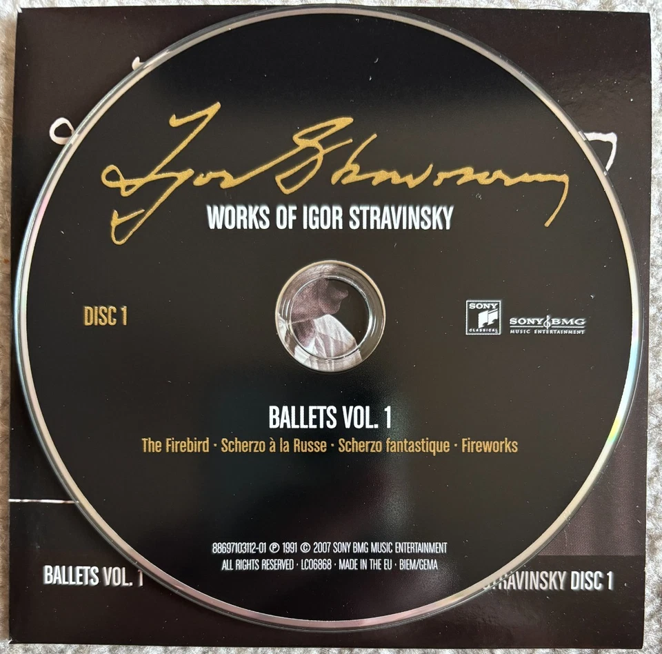 Works of Igor Stravinsky - Sony Classical 22xCD set - 88697103112 - Image 4 of 4