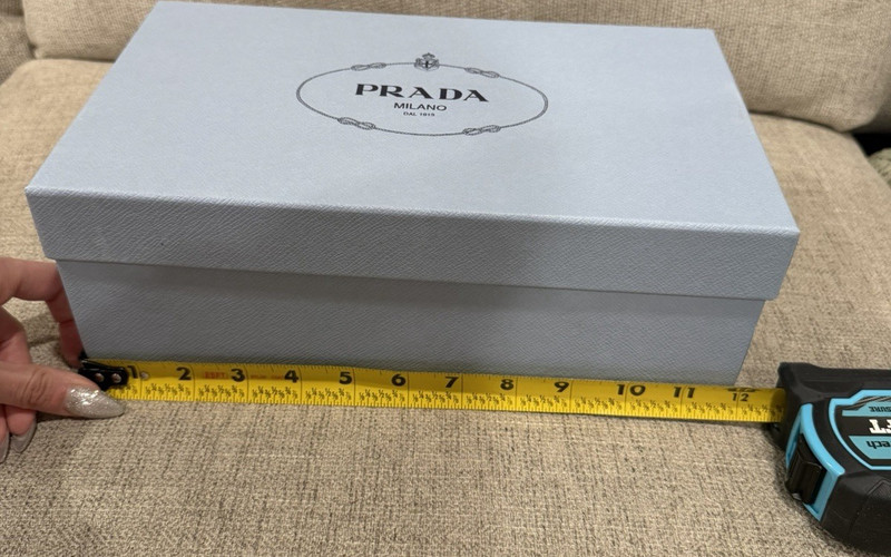 Authentic PRADA Milano Blue Gift Box w/ Lid & original tissue paper-Multipurpose