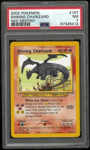 Shining Charizard PSA 7 2002 Pokemon Neo Destiny 107