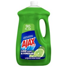 Ajax Ultra Liquid Dish Soap Vinegar and Lime Scent, Sparkling Clean Dishes, 90 f