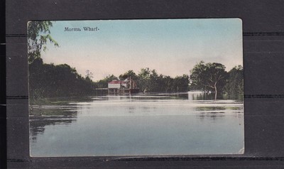 NEW SOUTH WALES, MOAMA (MORMA), WHARF, c1910 ppc., unused.