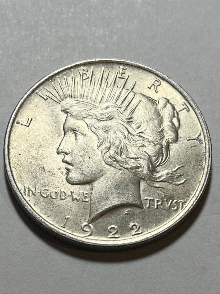1922 Peace Dollar Coin American Liberty Uncirculated  - Image 2 of 4