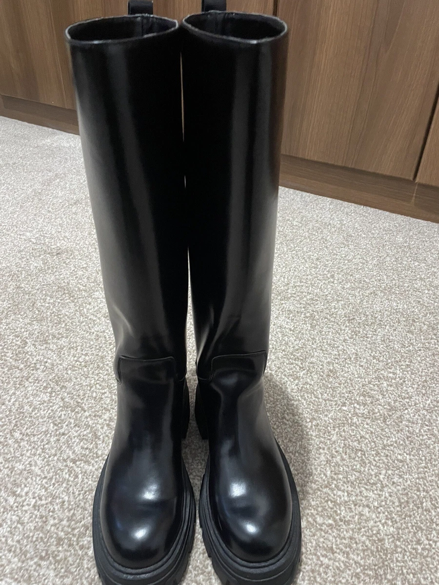 H and m sales knee high boots
