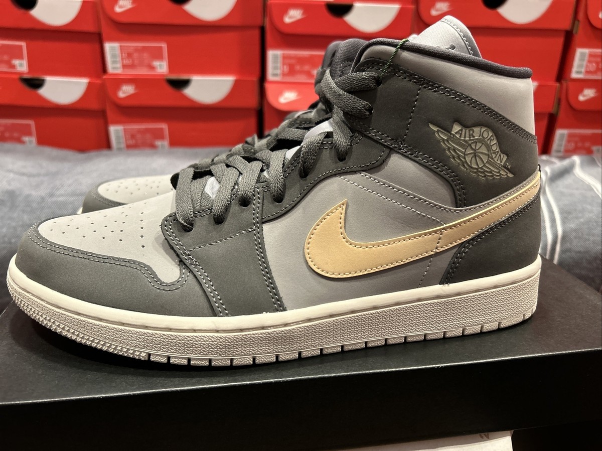 Nike Air Jordan 1 Mid Grey Onyx (W) ジョーダン 1 Air Jordan 1 Mid “Grey Onyx” Iron Gray - Men's 9.5 | eBay