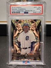 2018 FINEST CORNERSTONE MIGUEL CABRERA SUPERFRACTOR 1/1 PSA 9 MINT