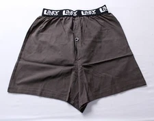 Lazy One Men's Cotton Pinch Me! Crabby Boxer Shorts ZG3 Slate Grey Small NWT