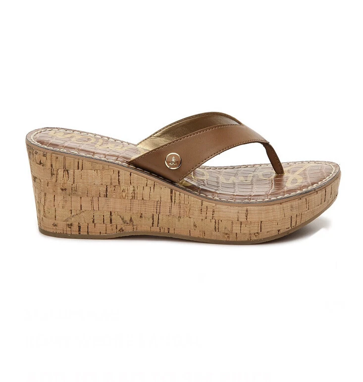 Sam edelman cork wedge sandals sale