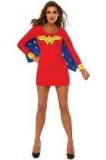 Wonder Woman Cape Dress Adult Costume Large