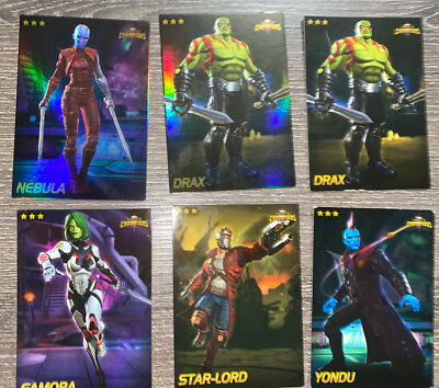 Marvel Arcade Game Cards Contest Of Champions Cards, Foil Nebula Foil Drax +4
