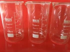 3x 100ml Borosilicate Glass Beakers, Tall-Form