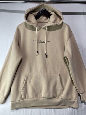 Marilyn Monroe Hoodie Mens XL Beige Forever 21 Sweatshirt Fleece
