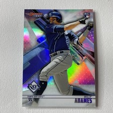 Willy Adames 2018 Bowman's Best Refractor Rookie Card RC #55 Tampa Bay Rays. rookie card picture