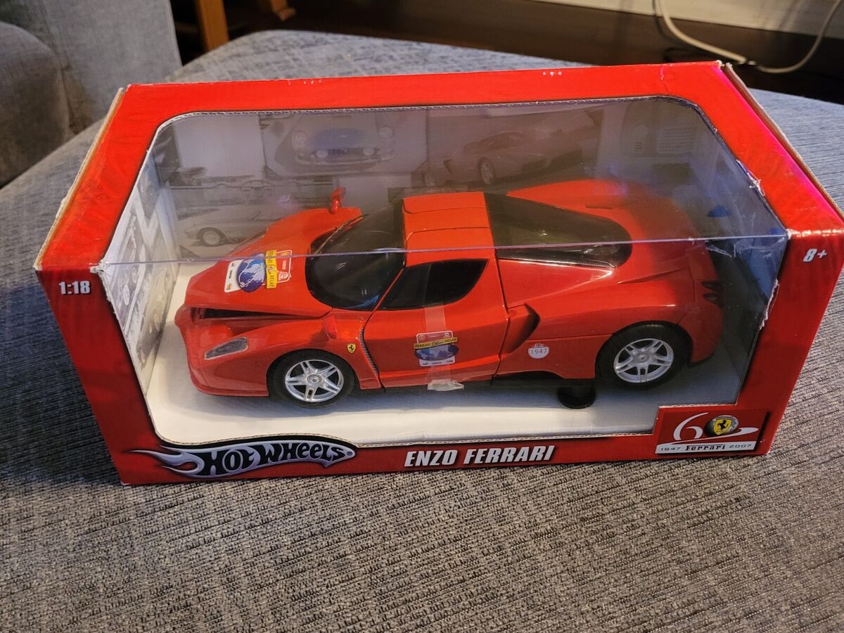 Hot Wheels 60th Anniversary ENZO FERRARI 1/18 Scale Die-cast Hot Wheels 60th Anniversary ENZO FERRARI 1/18 Scale Die-cast
