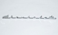 55 56 Chevy Chevrolet 150 210 tablero altavoz bisel escritura emblema 1955 1956