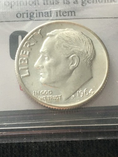 1964 D USA, Roosevelt, Silver Dime ¢10 - Picture 6 of 8