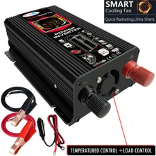 6000W Pure Sine Wave Inverter 12V to 110V/220V Power Converter Truck Camping US