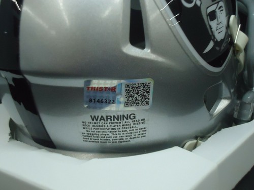 TED HENDRICKS Signed RAIDERS Mini-Helmet TRISTAR COA - Picture 4 of 4