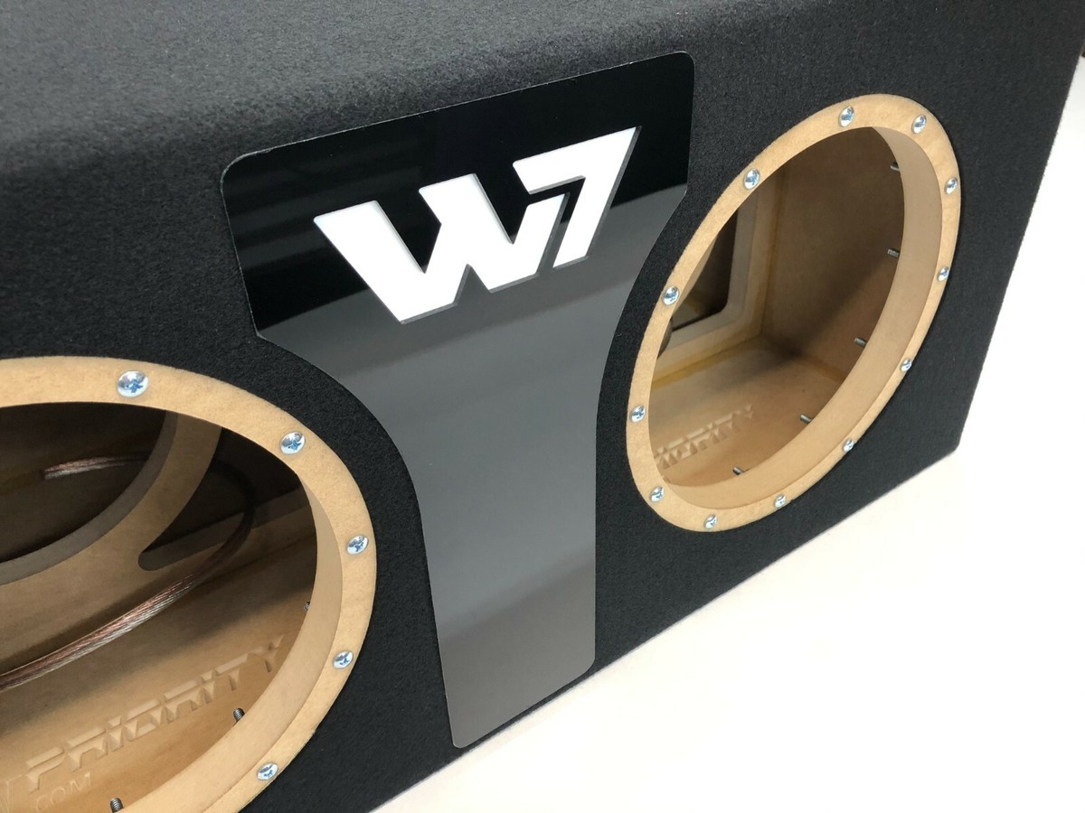 JL Audio 10w7AE dual sealed sub box SPECIAL EDITION with black